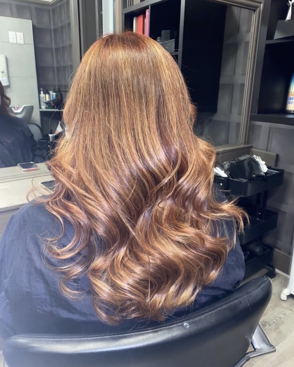 Copper shades colour transformation at Vogue Salon